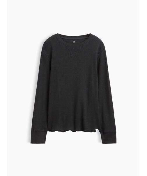 ワッフルニット クルーネックTシャツ (キッズ)