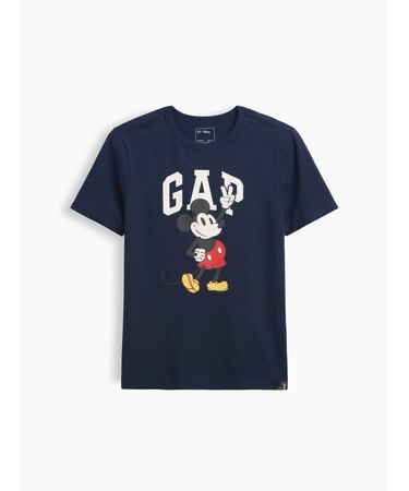 GapKids × ディズニー ミッキーマウス GAPロゴTシャツ