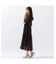 フリル袖マキシ丈ワンピース