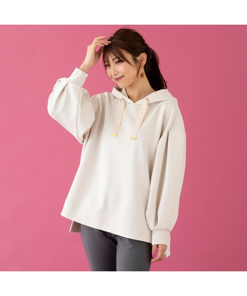 パール付きオーバーサイズパーカー｜ローズティアラの通販｜&mall