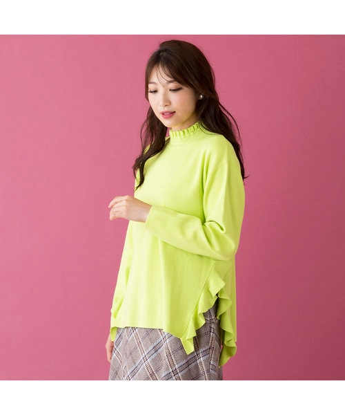 ローズティアラ　フリルプルオーバー46 サイドフリルニットプルオーバー｜ローズティアラの通販｜&mall