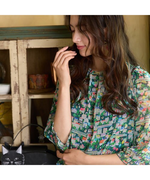ジョリープッぺ（ローズティアラ）22fabric yukiemonブラウス大きい ジョリープッぺ（ローズティアラ）22fabric yukiemonブラウス