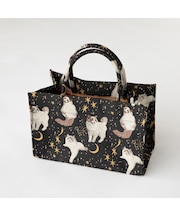 キャットジャカードバッグ