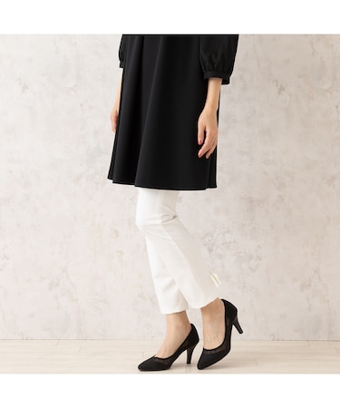 裾リボンレギンスパンツ