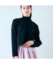 ハート刺繍カーディガン
