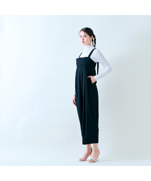 【大人百花掲載】ワイドシルエットサロペット