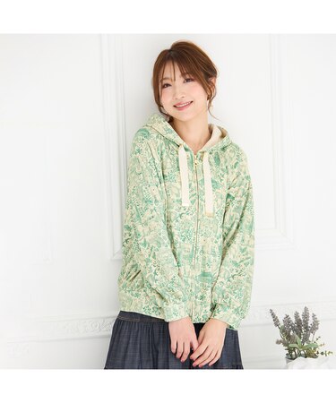 【22fabric】アニマルプリント/パーカー