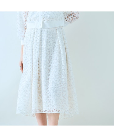【セットアップ】プチフラワー刺繍スカート