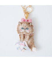 【22fabric】るんるんねこ/バッグチャーム