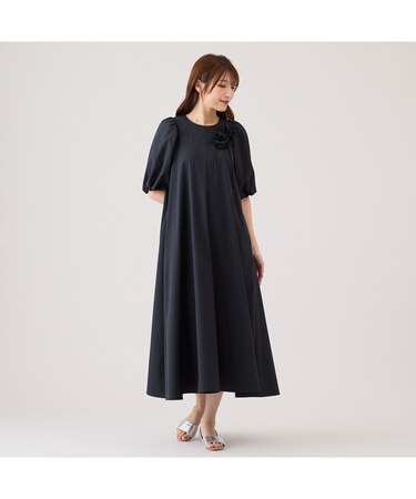 【接触冷感/UVカット/手洗い可】フレアワンピース