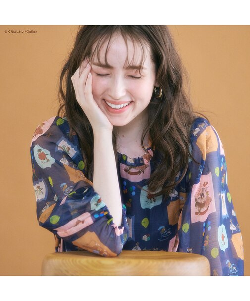 【くらはしれいコラボ】MIXPTボリュームスリーブブラウス