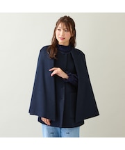 【ブローチ付】ケープショートコート