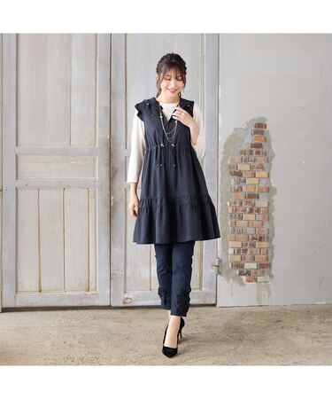 【大人気アイテム】【UVカット/伸縮性◎】リボンレギンスパンツ