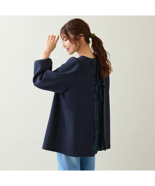 チェック切替プルオーバー