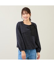 ビッグカラーリボンカットソー