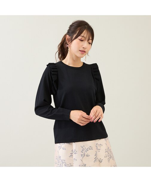 フリルニットプルオーバー