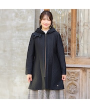 【M-StyleLuxe監修】【リボンクリップ付】キルティングリボンコート