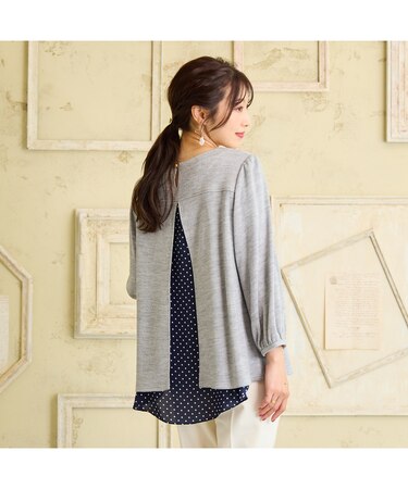 バック切替カットソー