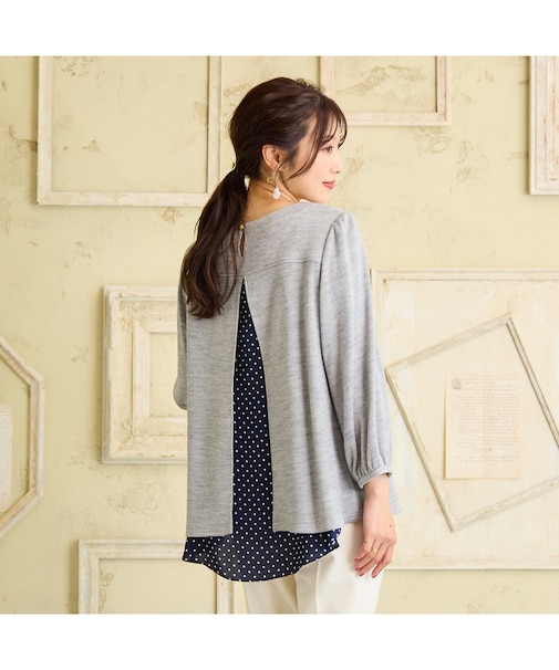 バック切替カットソー