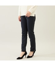 【伸縮性◎/ストレッチ発熱】裾リボンレギンスパンツ