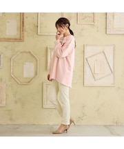 【伸縮性◎/ストレッチ発熱】裾リボンレギンスパンツ