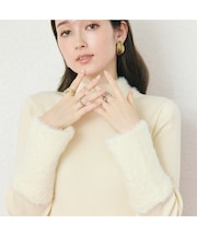 シャギーMIXリブニットプルオーバー