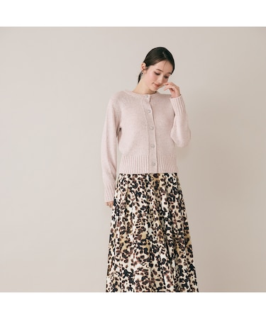 MIXラメニットカーディガン