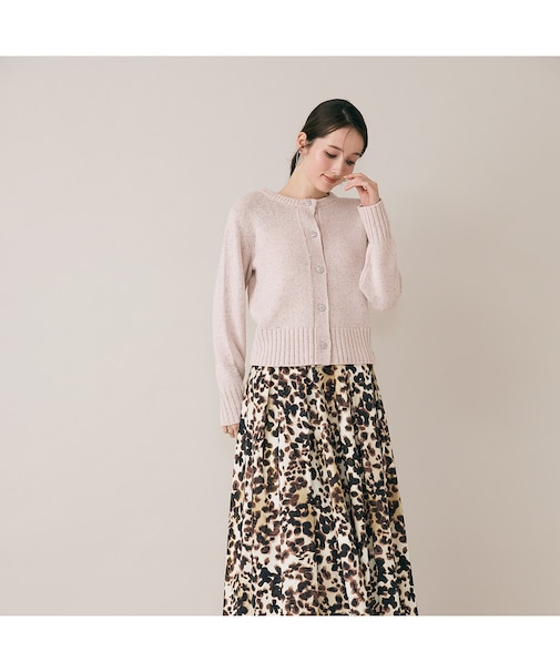 MIXラメニットカーディガン