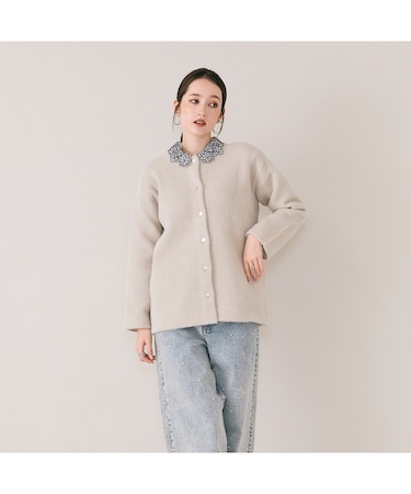 シャギーニットカーディガン