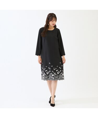 吹上刺繍ワンピース