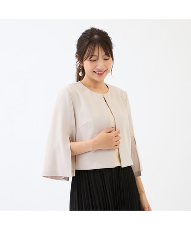 【接触冷感/シワになりにくい】ケープジャケット