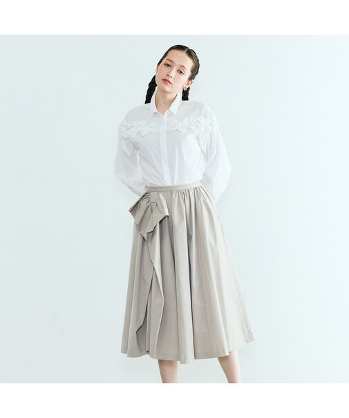 リボン風ディテールスカート