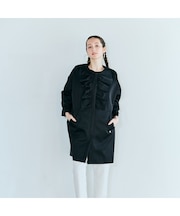 リボンフリルコクーンコートジャケット