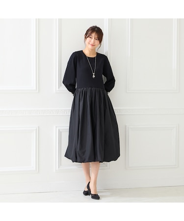 ニットドッキングワンピース