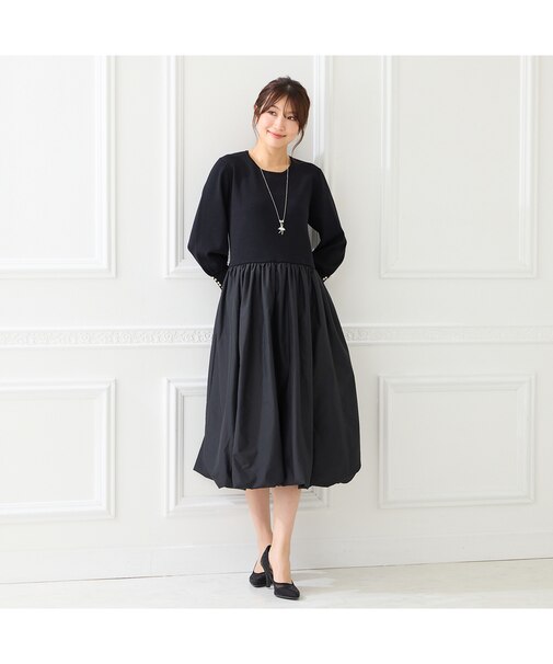 ニットドッキングワンピース