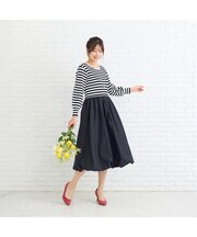 ニットドッキングワンピース