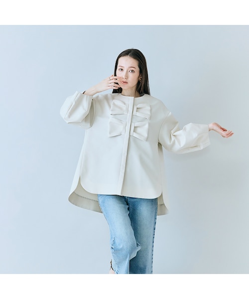 ダブルリボンジャケット｜ローズティアラの通販｜&mall（アンドモール