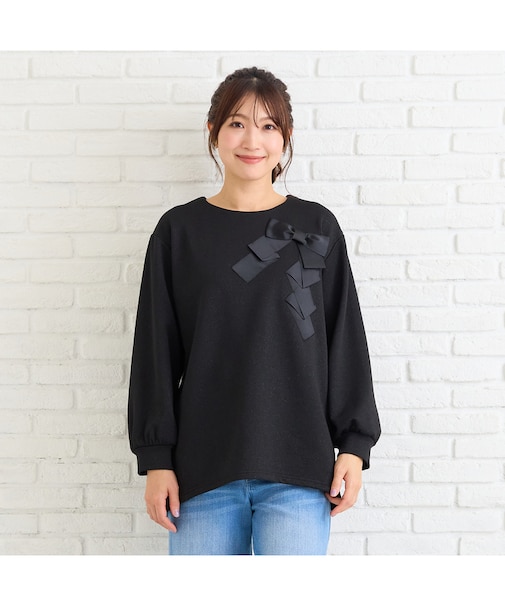 リボンプルオーバー