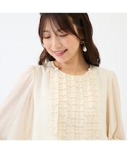 【セットアップ対応】バルーンヘムブラウス