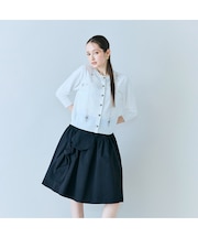 【人気追加】タックリボンスカート