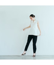 キレイ見えシンプルテーパードパンツ