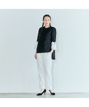 キレイ見えシンプルテーパードパンツ