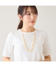 【2way】ツイストパール調ビーズネックレス