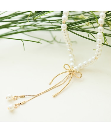 リボンスライド式ネックレス