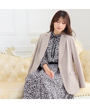 【セットアップ対応】【イージーケア】ロングテーラードジャケット