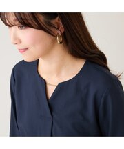 【セットアップ対応】【イージーケア】ストレッチツイルブラウス