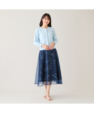 フラワープリントフレアスカート