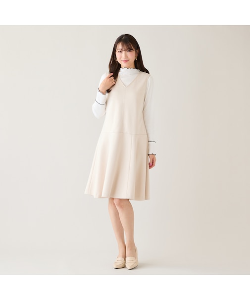 バックリボンジャンパースカート