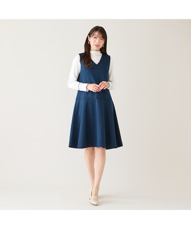 バックリボンジャンパースカート