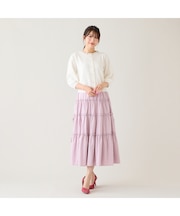 ダブルフリルティアードスカート